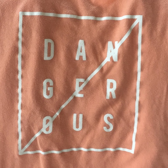 MuscleBox Razor Back Athletic Tee  Orange Cream - Picture 7 of 8